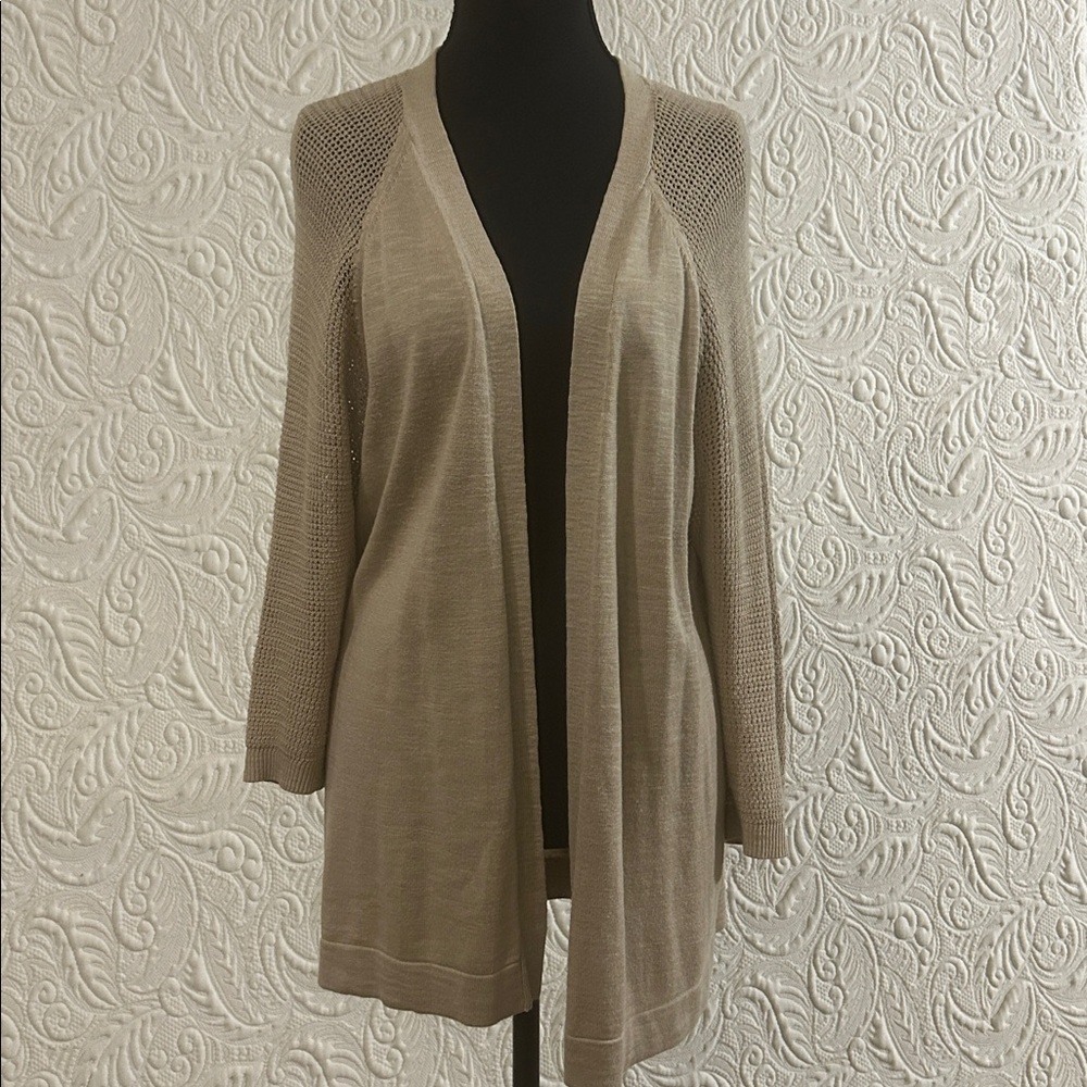 Sonoma Women's Tan Cardigan Sweater